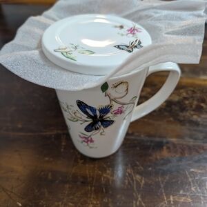 Floral Butterfly Ceramic Mug